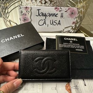 Chanel Caviar key holder - full inclusion